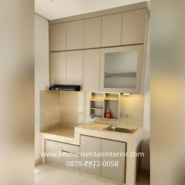 Kitchen set proyek Ibu Natasya di Serpong