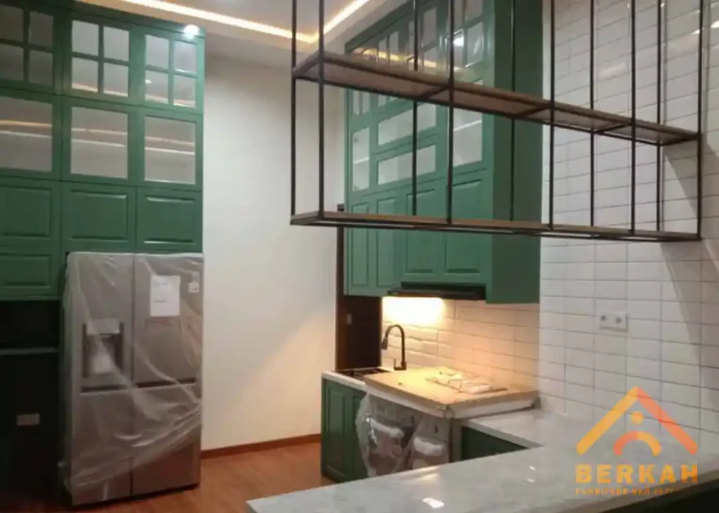 proyek kitchen set duco di bintaro oleh berkah furniture dan interior